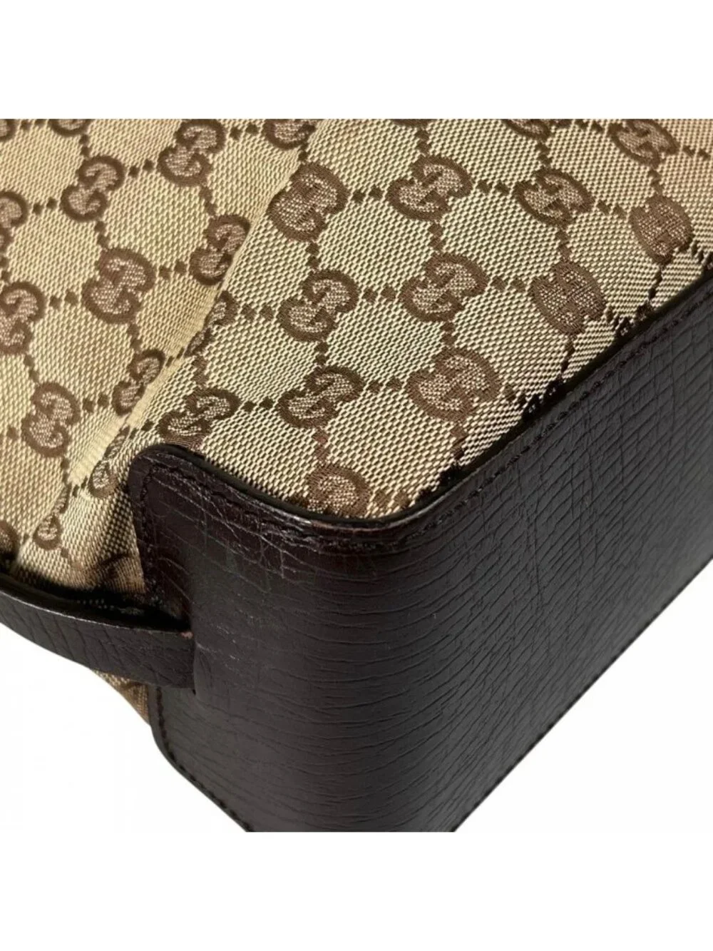 Gucci Handbag GG Canvas Brown Gold - Picture 12 of 15